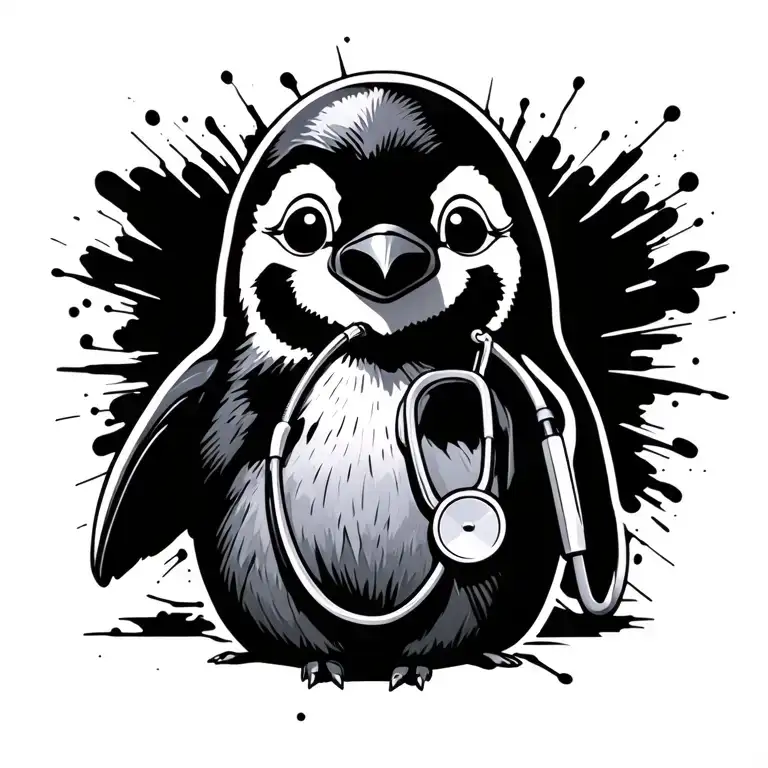 Penguin With Stethoscope