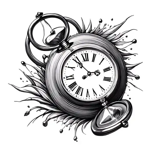 Clock Cards Hourglass