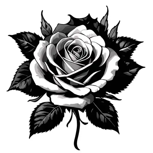 Dark Rose Chest Piece