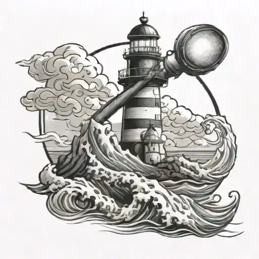 Lighthouse Near Ocean