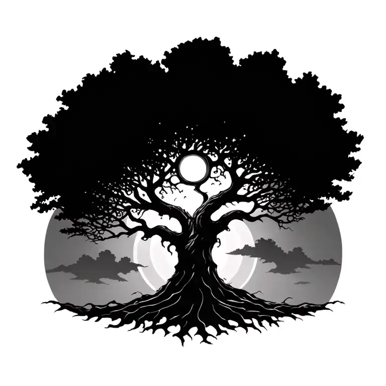 Yggdrasil World Tree Abstract