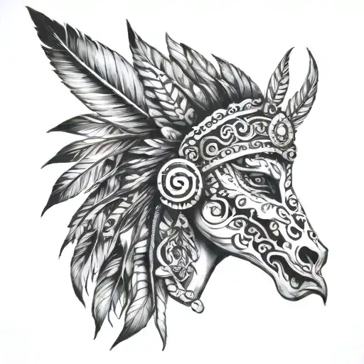 Indian Theme With A Mexican Goth Style