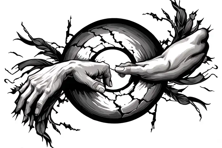 Circle That Goes Around Forearm That Is A Broken Circle