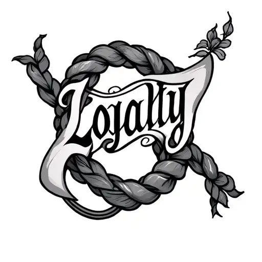 Maile Lei Wrapped Around The Word Loyalty Intertwined