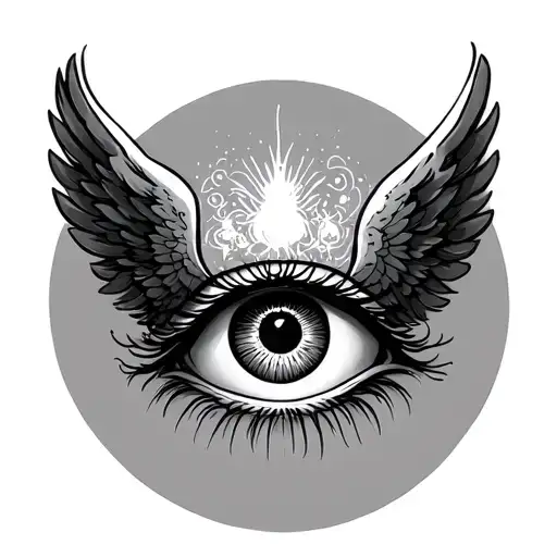 Angel Wings All Seeing Eye