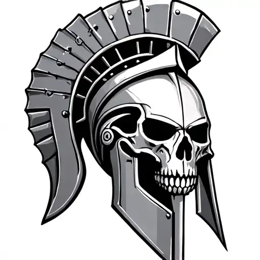 Spartan Skull Wearing Hems