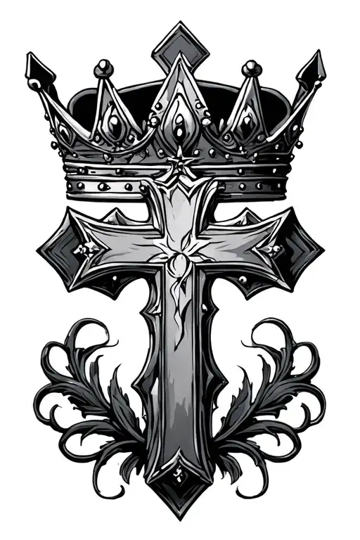 Cross With Crown