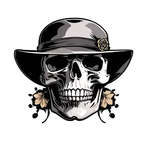 Narcos Skull Wearing