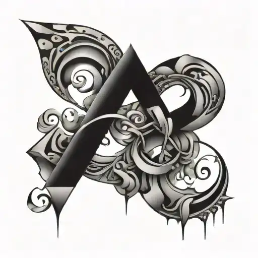 Abstract Tattoo With Reference To The Letter G