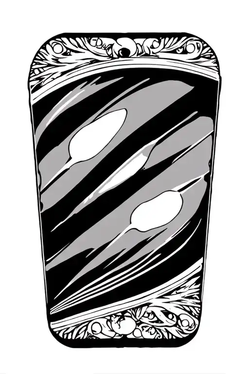 Black Gammon Board Design Incorporating