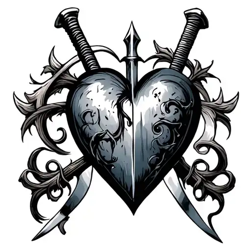 Sword Protection Small Heart