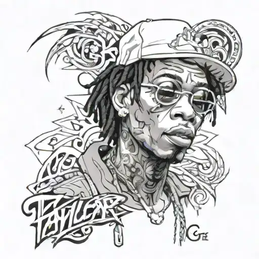 Create A Portrait Of Wiz Khalifa With 'Taylor Gang' In A Unique Font