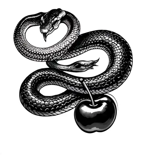 Snake And Cherry