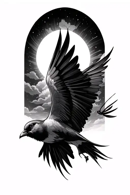 Bird Falling From The Sky