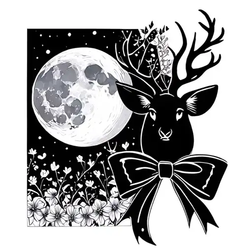 Moon And Dear Bows