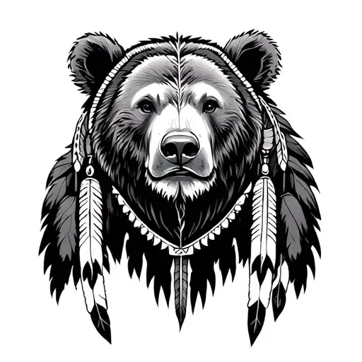 Gemini Bear Native American Blackfoot