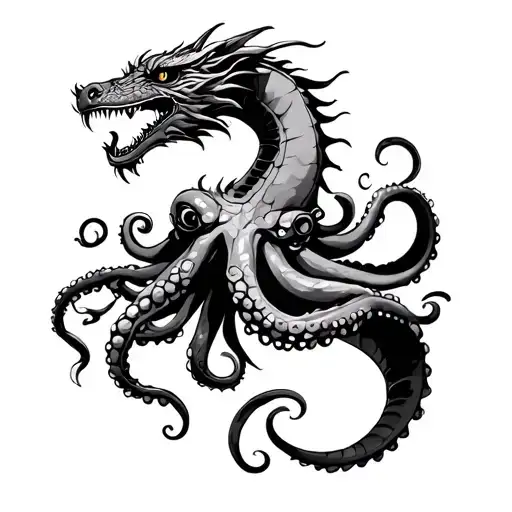 Dragon And Octopus