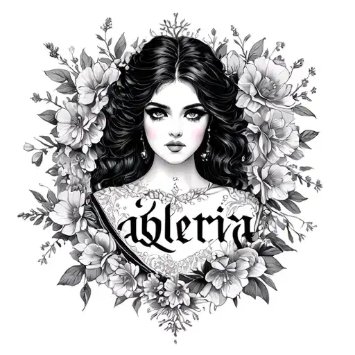 The Word 'Albertina' Pretty For Woman