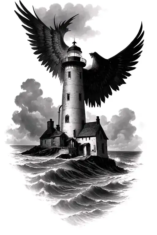 Christian Light House Storm Gustave Dore