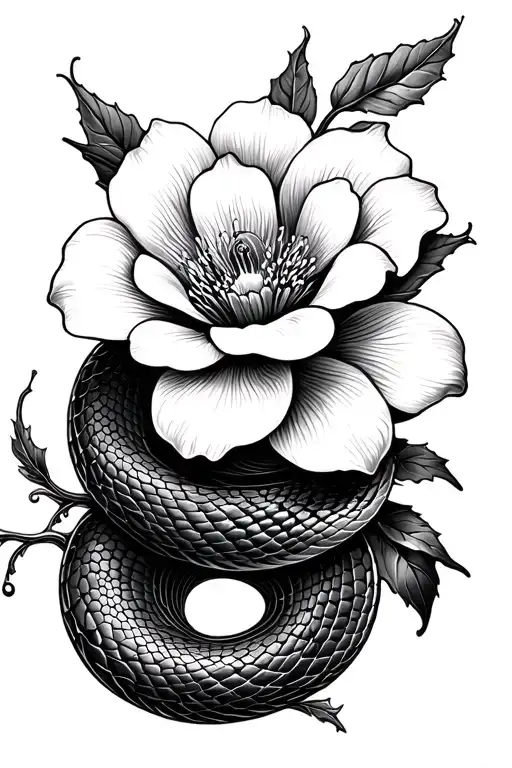 White Flower Snake