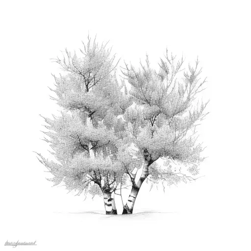 Aspen And Hazel Tree