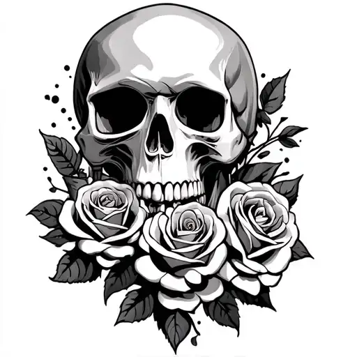 Skull And Roses