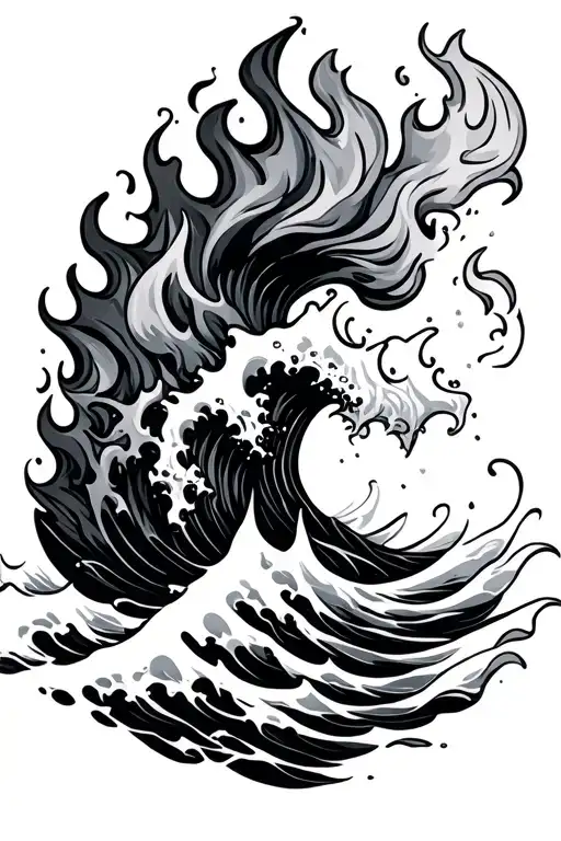 Fire And Water Waves