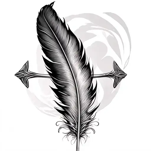 Feather And Cross
