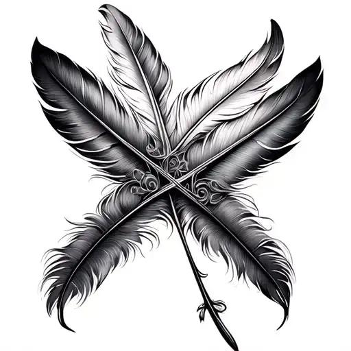 Feather And Cross