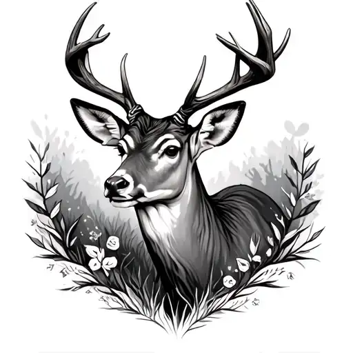 Deer With Antlers