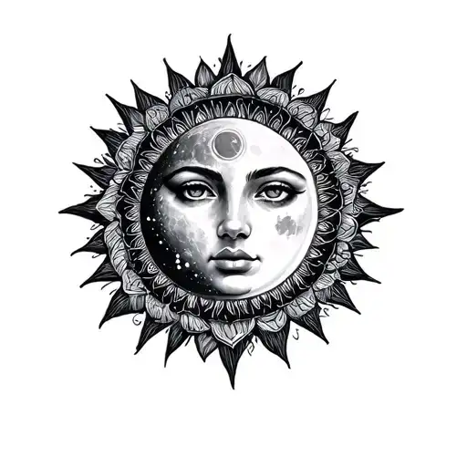 Moon And Sun Mandala
