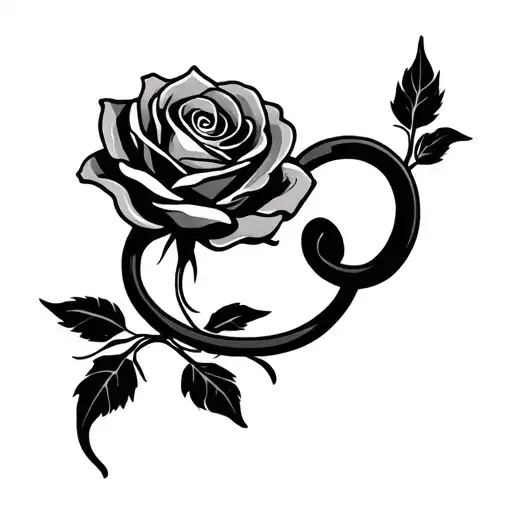 Rose Infinity Sign