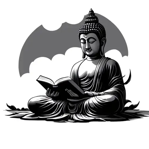 Budha Reading A Book