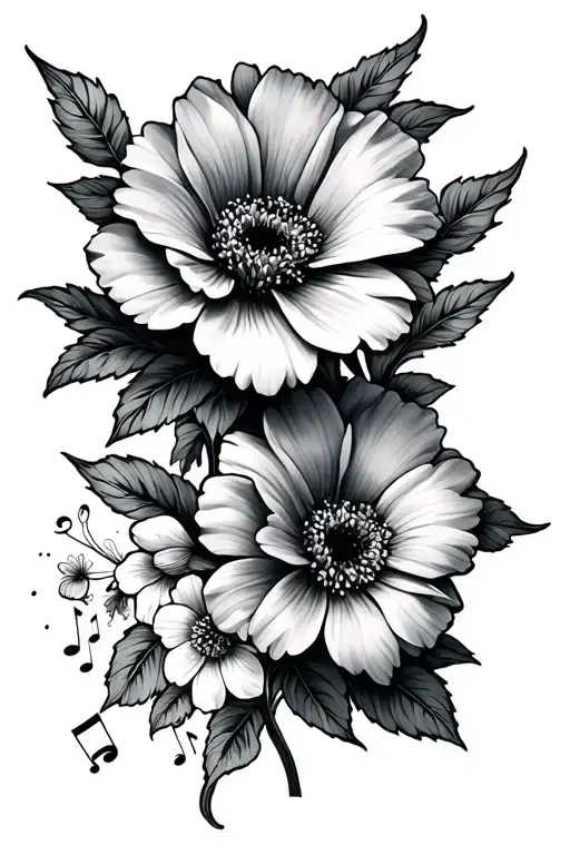 Flowers With Music Grade And Date