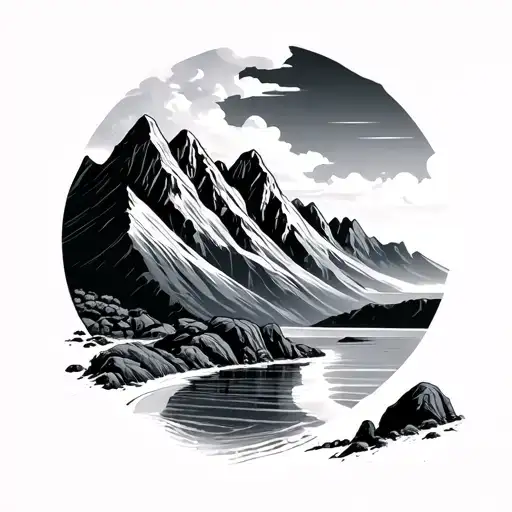 Mountains And Beach Fine Li Young Lee