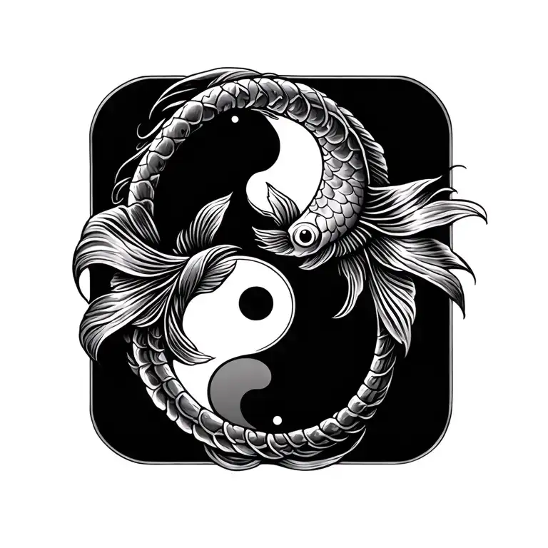Coil Fish Yin Yang