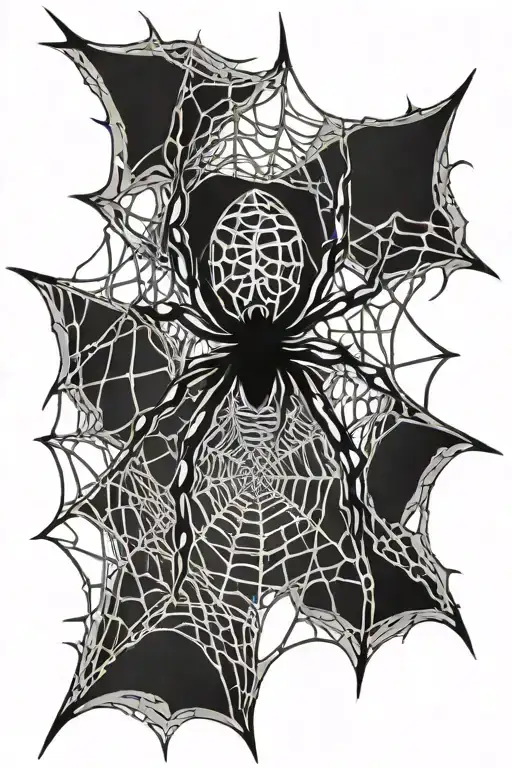 Spider Weaving A Web