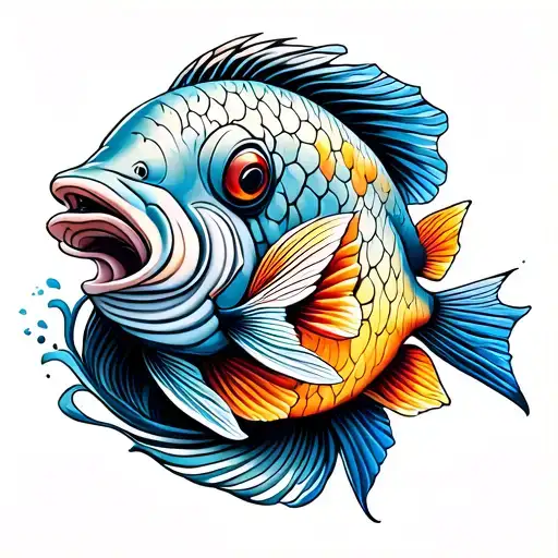 Colorful Fish Hugging