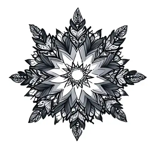 Mandala Christmas Star