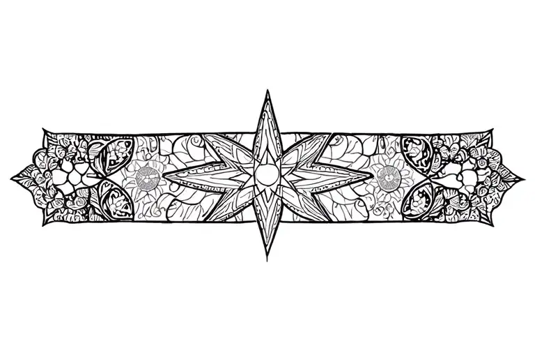 Mandala Christmas Star