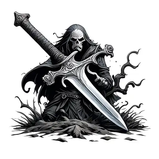 With Sword In The Ground