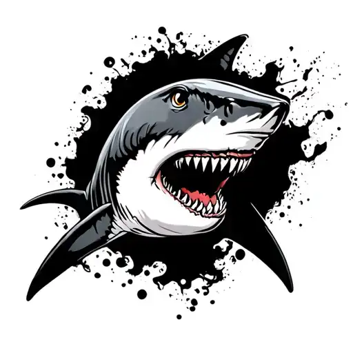 Shark Background With Spartan