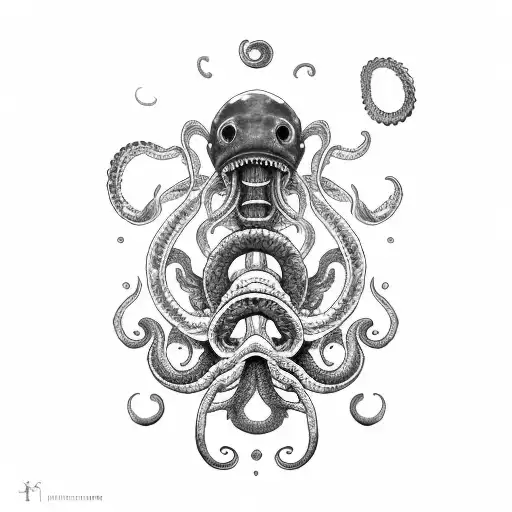 Kraken Ship In The Ocean