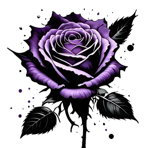 Purple Rose Exploding