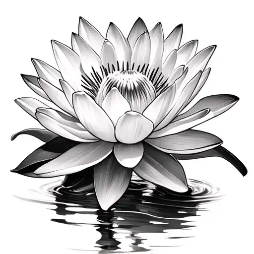 Water Lily And Daffodil