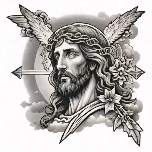 Jesus Sky Background With Croses