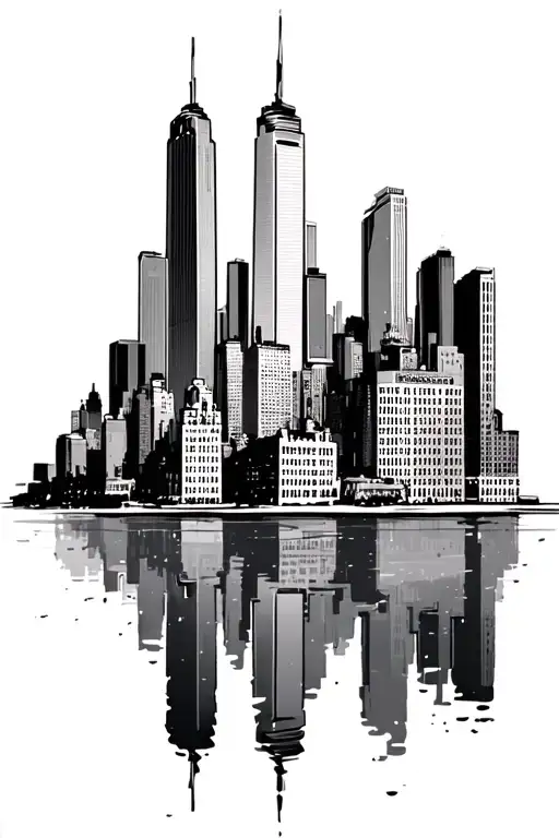 Chicago Skyline With Willis Tower In The Middle