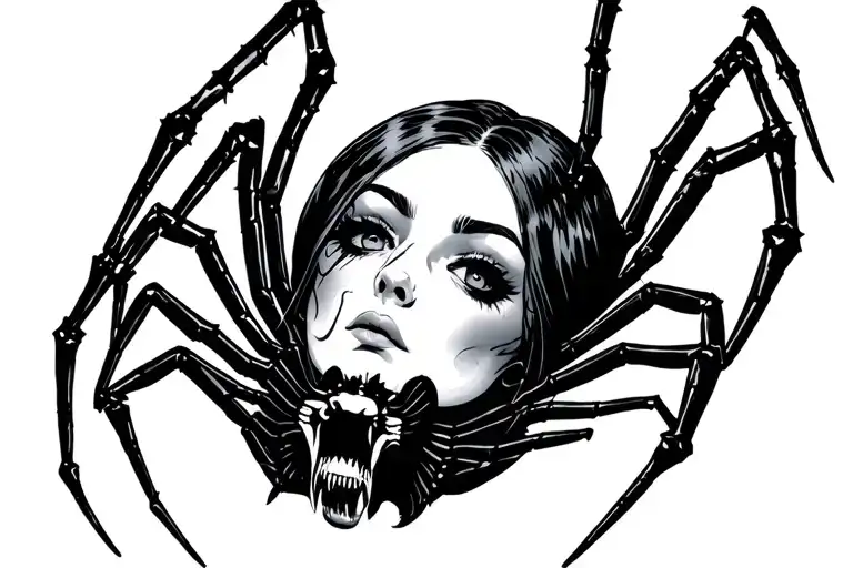 Spider With Woman Head