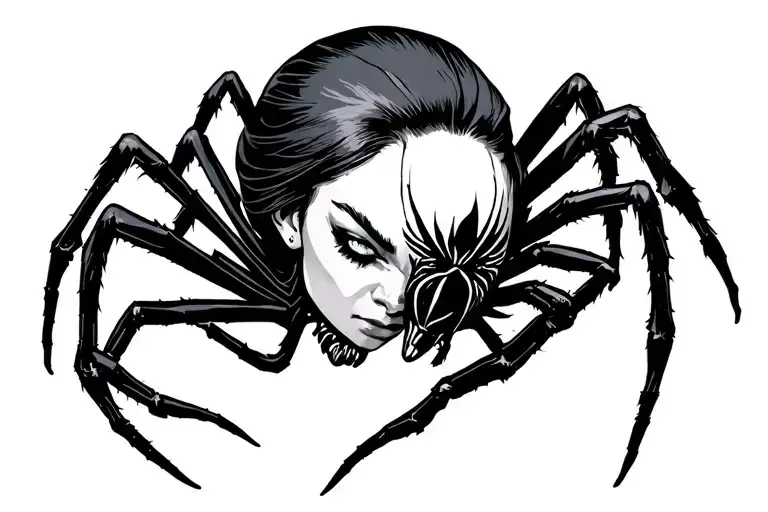 Spider With Woman Head