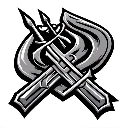 National Guard Of Ukraine Trident Symbol